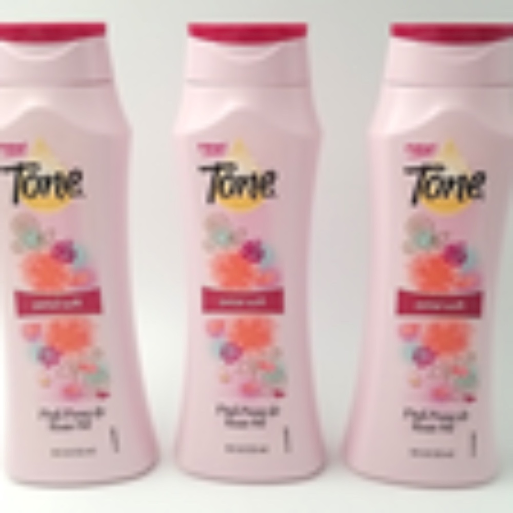 Lot of 3- Tone PETAL SOFT Body Wash Pink Peony & Rose Oil 18 oz each New HTF